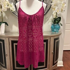 In Bloom Fuchsia Lace Dress